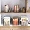 Direct supply Nordic rose gold storage basket, desktop snack wrought iron storage basket, multi-functional storage basket