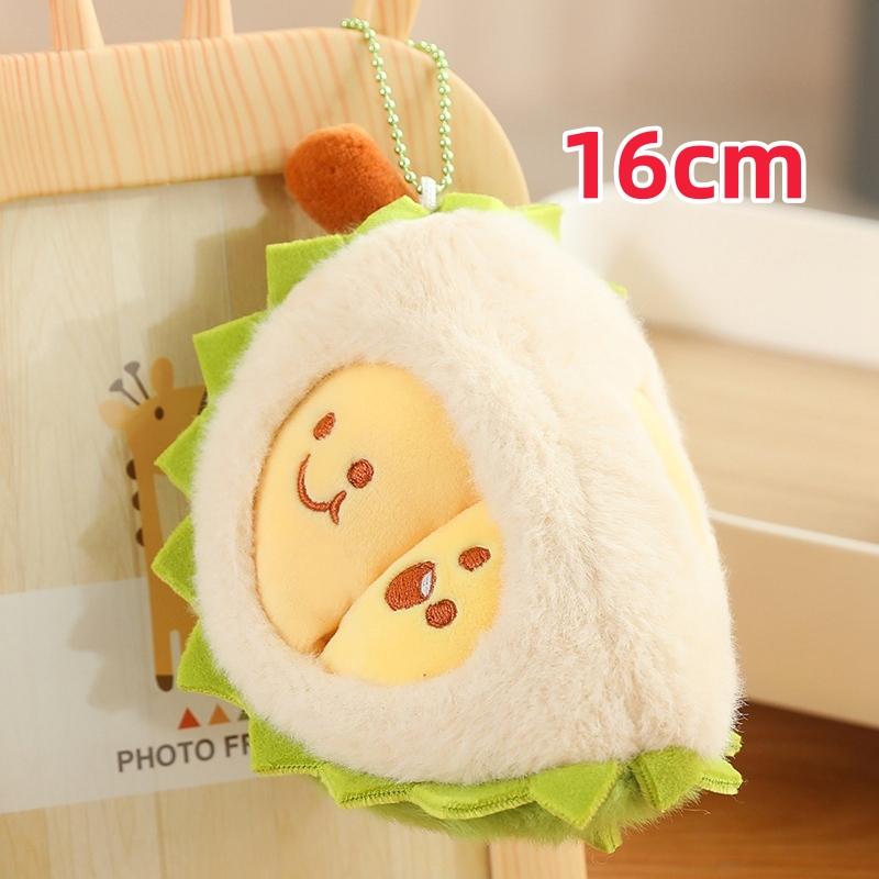 Creative Simulation Detachable Durian Fruit Shape Plush Toy Pillow Durian Decompression Toy Tearable Soft Doll Festival Gifts