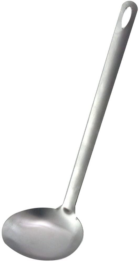 Shimomura Kihan Simple Ladle in Dishwasher Easy to Oval Easy 50ml 25cm Miso Single Small Stainless Product 38486 [Made Japan] Safe, Seamless, Clean,