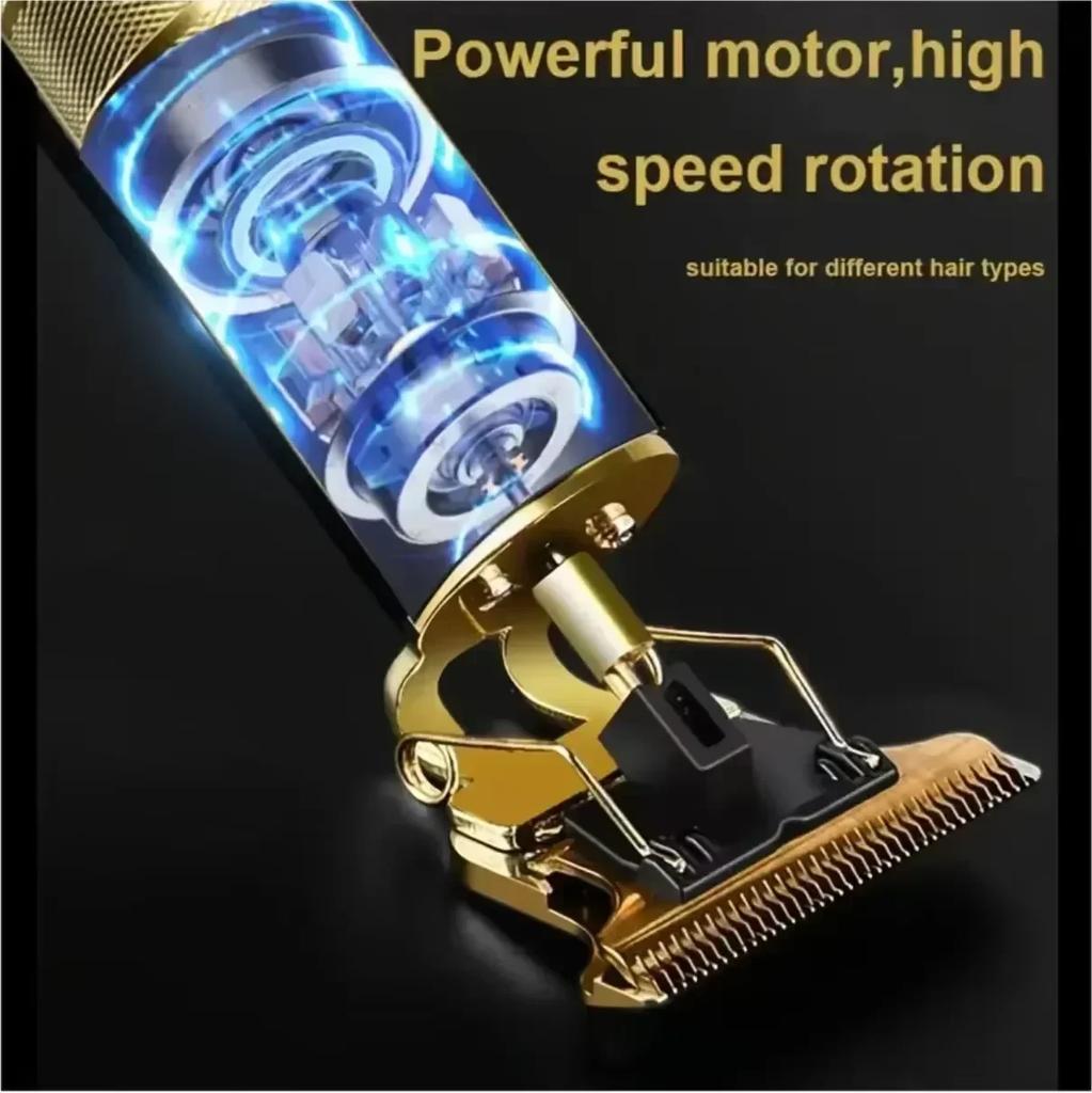 T9 Vintage Hair Clipper Portable Hair Cutting Machine USB Fast Charging Shaver Barber Cordless Hair Trimmer For Men's Barbe