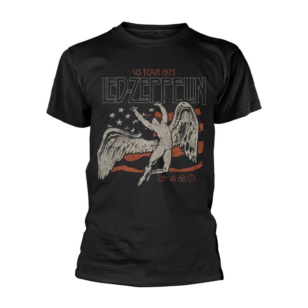 Led Zeppelin  US 1975 Tour Flag  T shirt - NEW 2XL