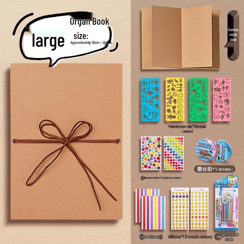 Acrylic DIY Photo Album: Handmade Memory Journal with Creative Graffiti and Loose-Leaf Design