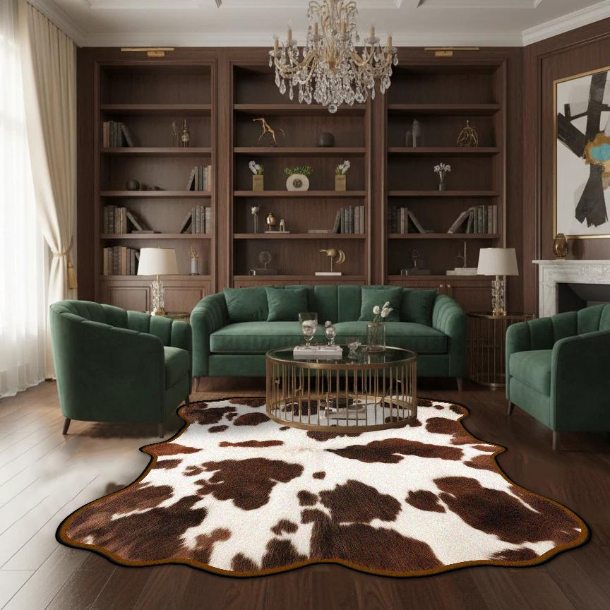Tierhautimitat Außerirdischer Teppich Wohnzimmer Dekoration Weicher Teppich Schlafzimmer Dekor Einfache Reinigung Antirutsch Flanell Fußmatte Lounge