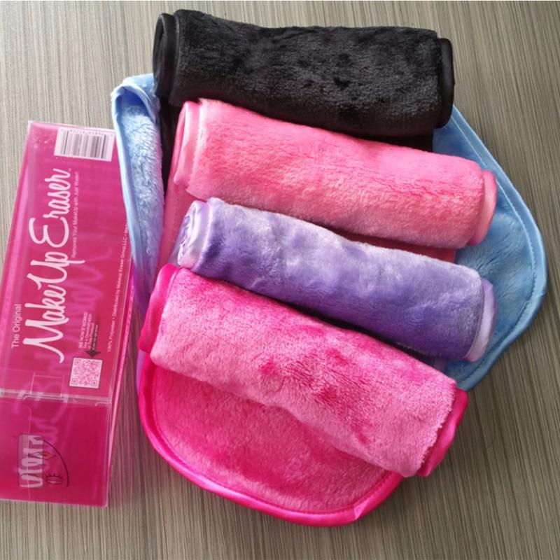 Osuška na odličování, Bavlněný opakovaně použitelný obličejový čisticí hadřík z mikrovlákna, Šetrný make-up