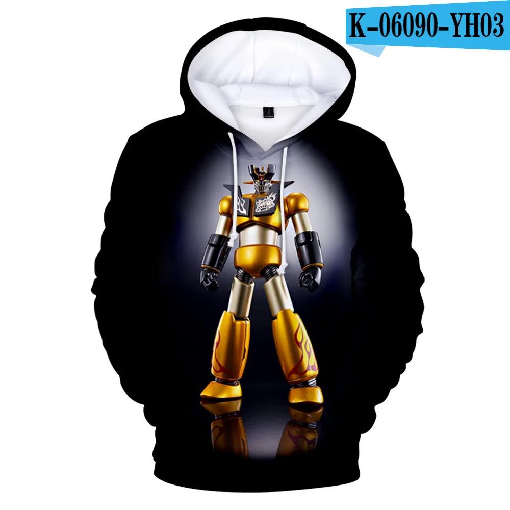 

2024 Новые толстовки с 3D-принтом Мазингер Z для мужчин/женщин, высококачественная модная свободная толстовка, игровая уличная одежда толстовки толстовка 6XL