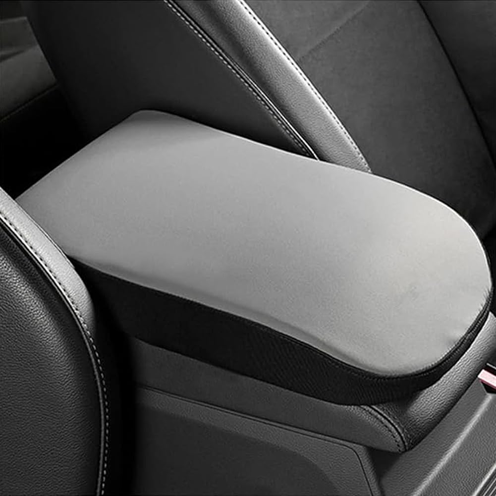 Raksonic Car Armrest Center Console Handrest Memory Foam Reduces Easy Suitable for Driver and Passenger Gray Box, Pad, Cushion, Cushion, Fatigue,