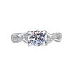 Open Adjustable European and American Style New Imitation Mosane Diamond Adjustable Girls' Ring Fashionable Creative Ring
