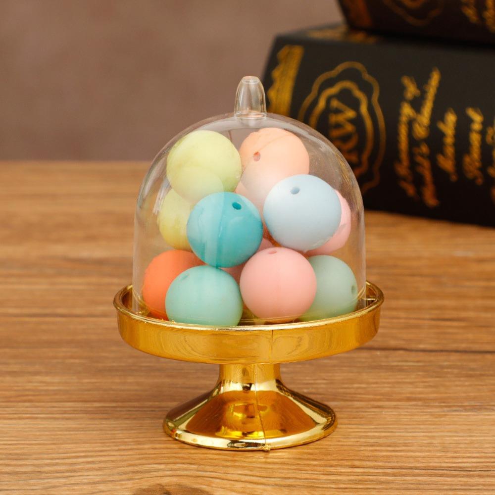 12 Pcs with Lid Candy Dessert Holder Mini Cake Display Holder Cupcake Stand  Birthday Party