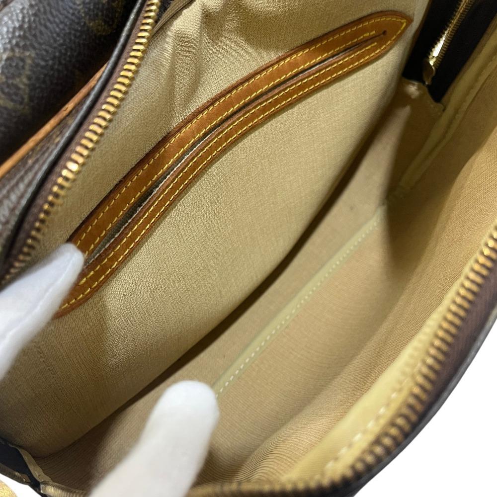 Louis Vuitton M45254 Monogram Reporter PM Crossbody Shoulder Bag Brown