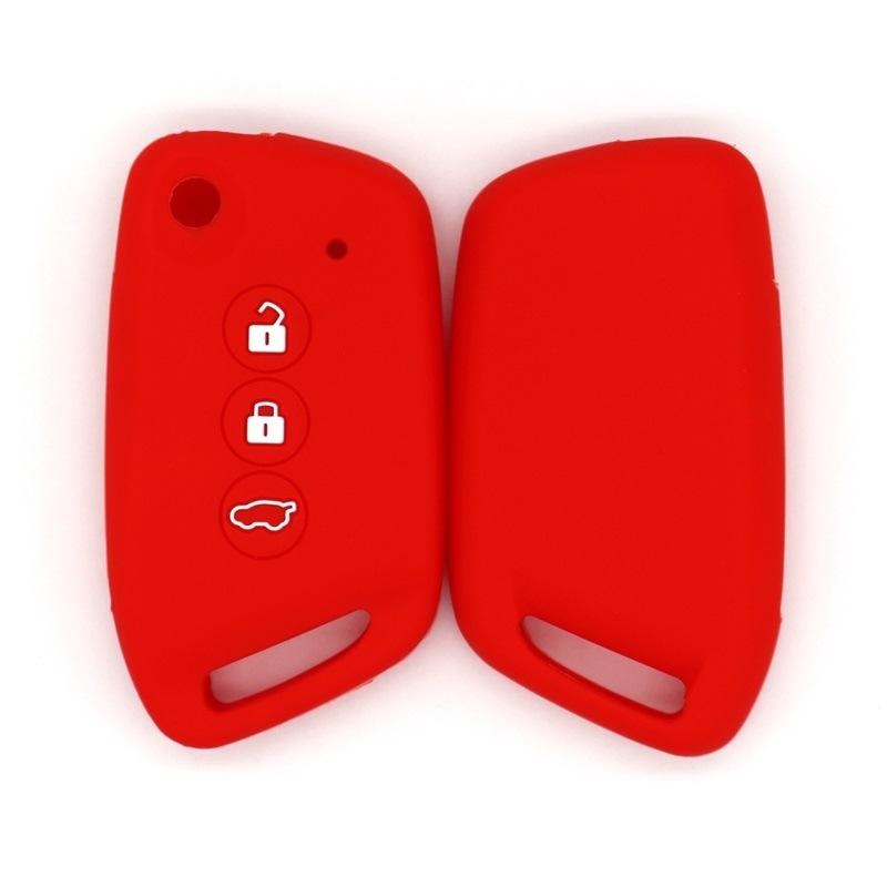 

Silicone key cover suitable for Baojun RS3 key box, E300, RM5, RC5, Kiwi Valley silicone high-quality shockproof key box красный