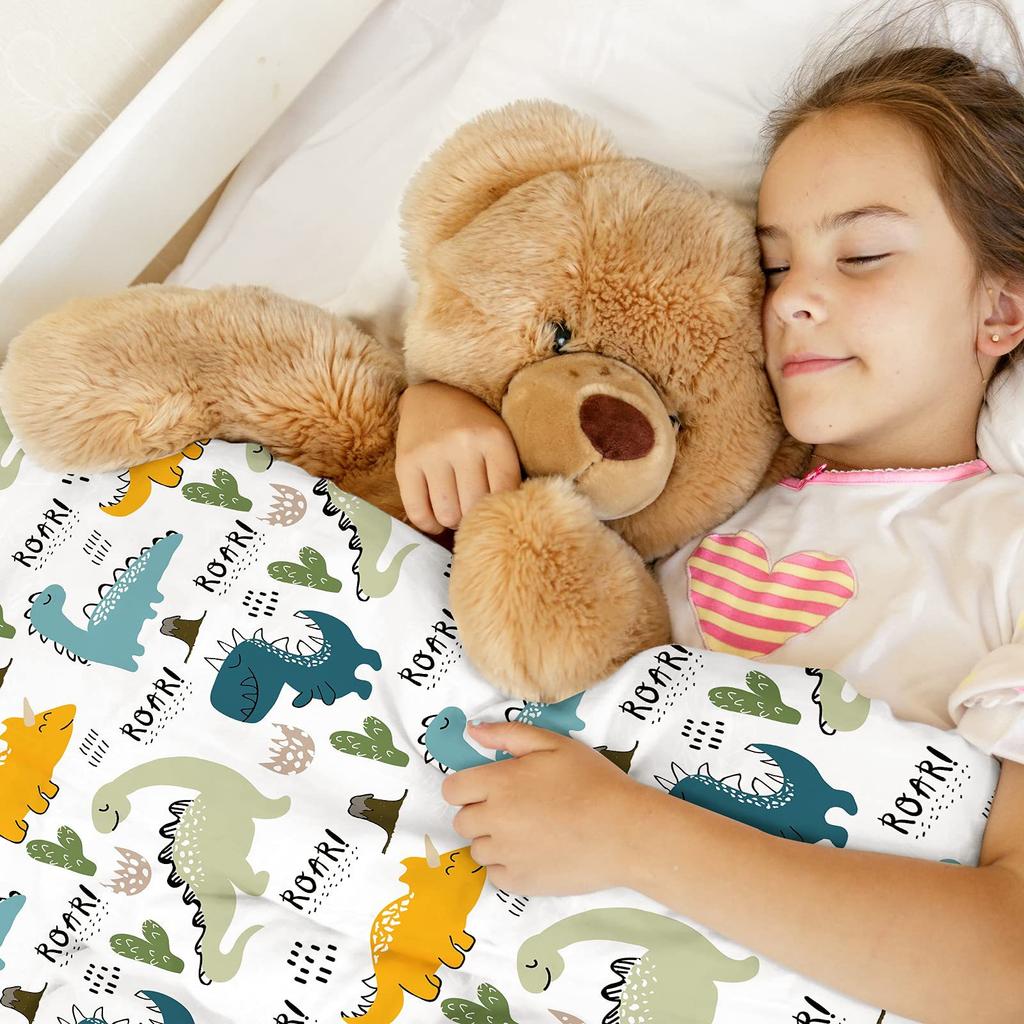 Cartoon Dinosaur Flannel Blanket Digital Printing Nap Gift Blanket Fleece Blanket