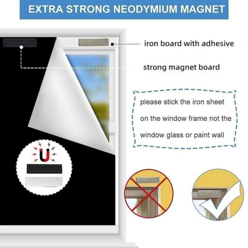 Střihací magnetické zatemňovací závěsy Termo závěsy