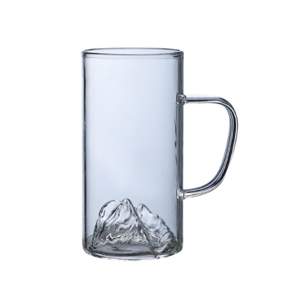 glass water cup, hot and cold green tea cup, high borosilicate heat-resistant glass, straight tube Guanshan cup