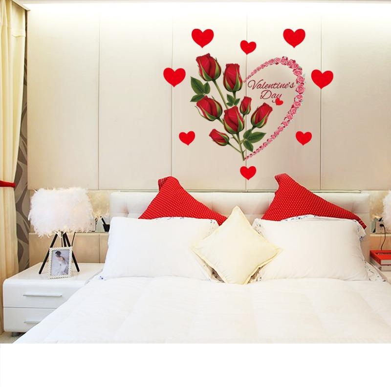 DIY Purple Lavender Living Room Wall Stickers Decor Self-adhesive Flowers Butterfly Wall Decals Mural Bedroom Home Decorations