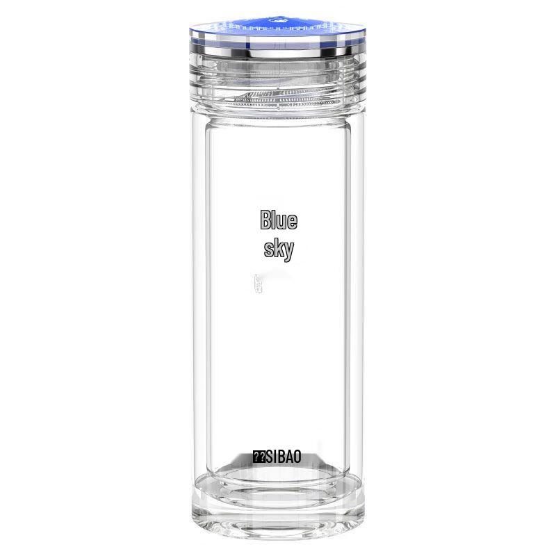 SIBAO Blue Sky Double Wall Glass Cup