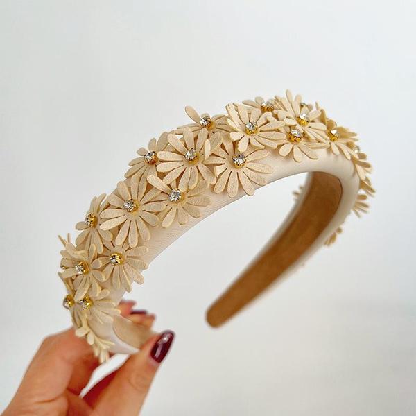 

Барвисті квіткові головні убори зі стразами та квітами Пов язка для миття обличчя та зняття макіяжу