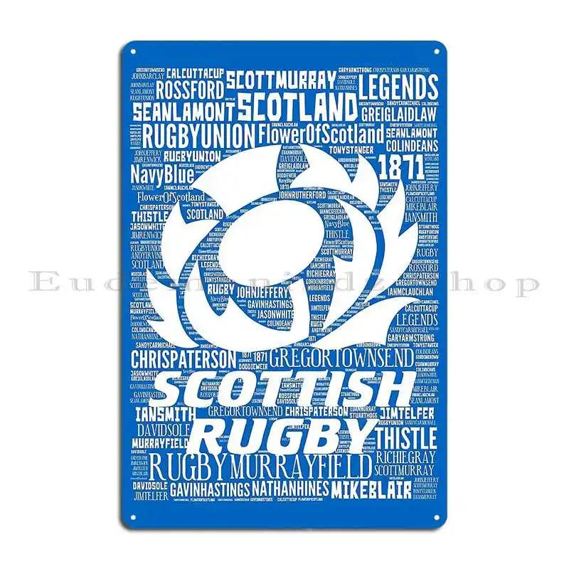 

Scotland Rugby Six Nations Metal Plaque Living Room Living Room Character Wall Pub Tin Sign Poster 20x30cm