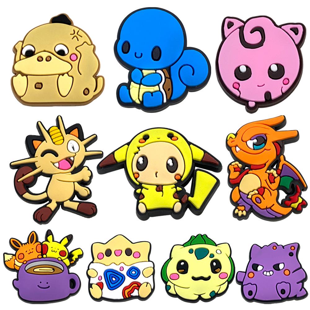 Pokemon Clog Charms PVC Shoe Decorations DIY Soft Rubber Accessories