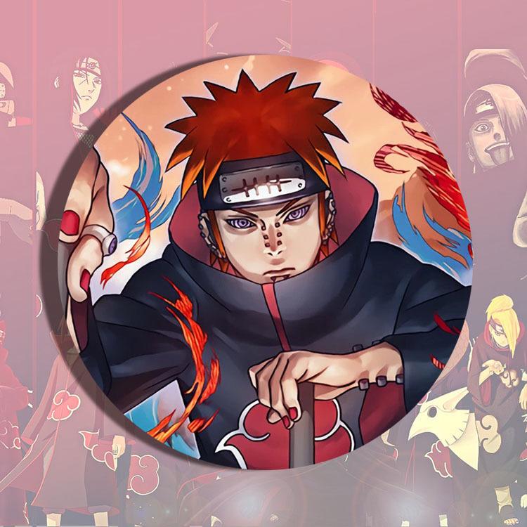 Sasuke Naruto Itachi Madara Kakashi Anime Badge Pin Metal Enamel Lapel Pin Cosplay Accessories Brooch Keychain Gift For Fans