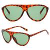 Aviator Shield Sunglasses – Trendy Oversized Black Frame UV400 Fashion Eyewear for Women & Men