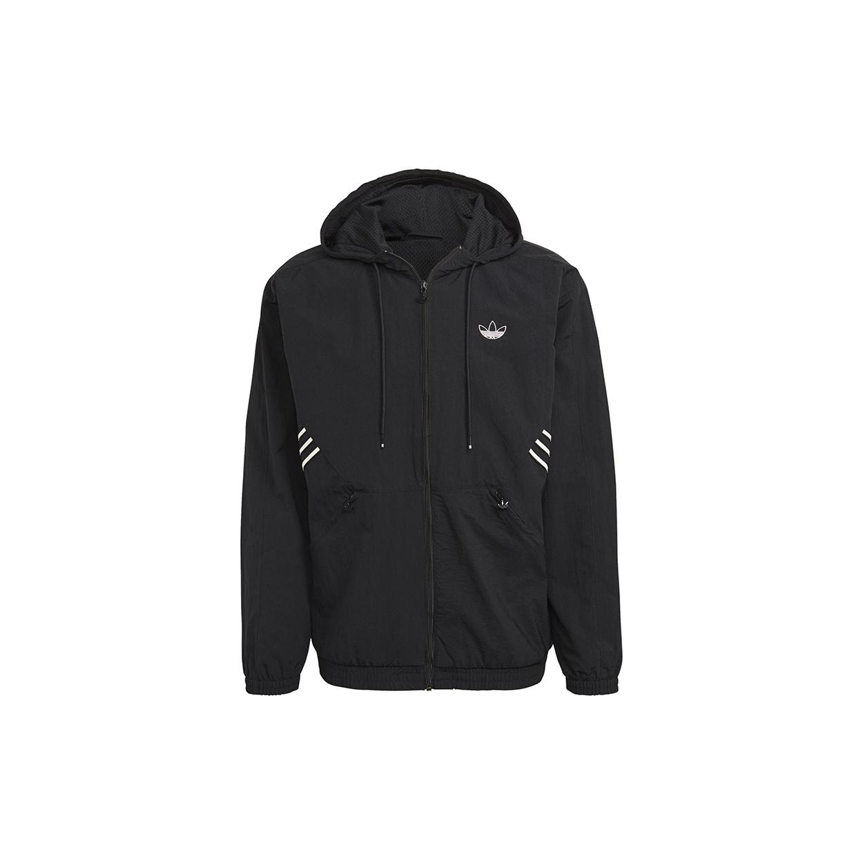 adidas originals Sprt Arc Wndbkr Casual Sports Hooded Jacket Black Men s GN5505 XS