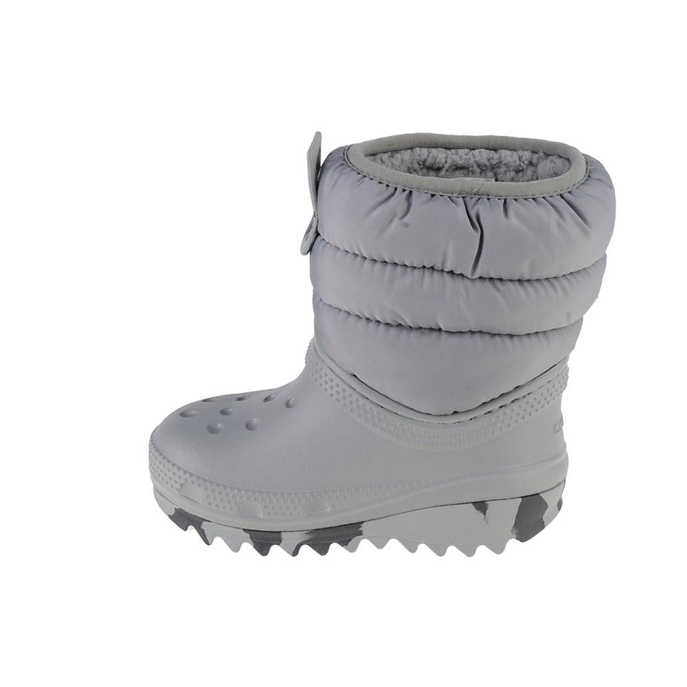 Graue Crocs Classic Neo Puff