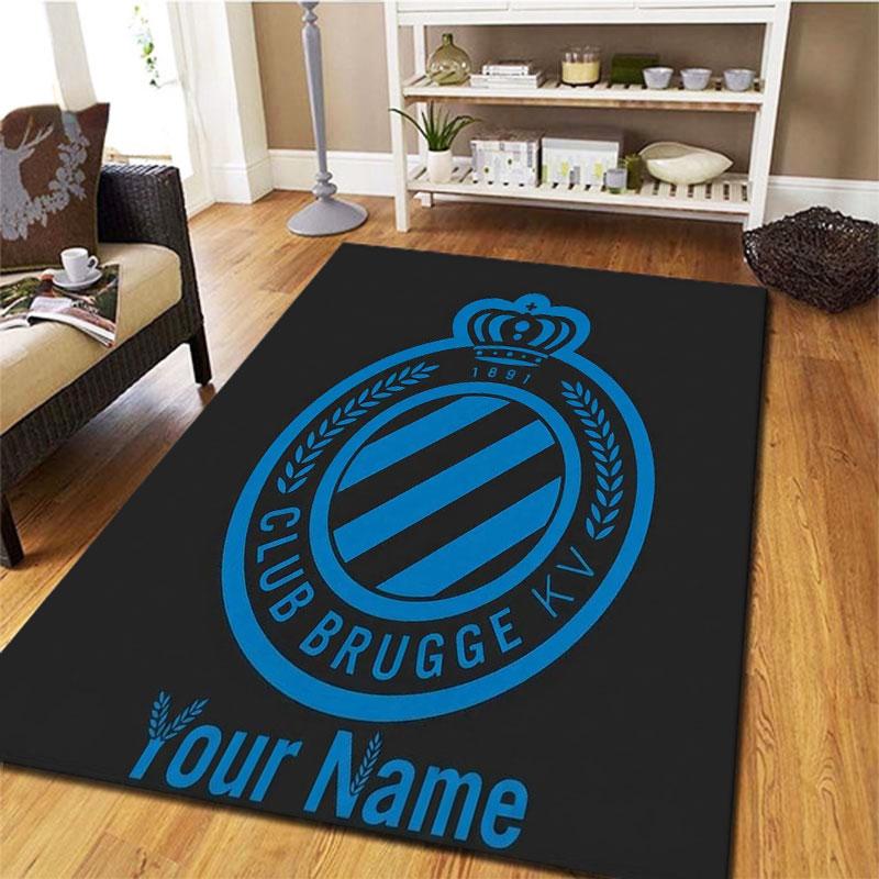 Club Brugge KV Custom Name Carpet Rug for Living Room Bedroom Home Sofa Decoration,Kids Play Non-slip Floor Mat