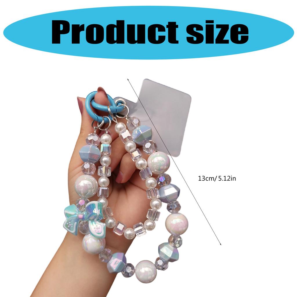 Handmade Beaded Phone Lanyard With Adjustable Wrist Strap Anti Loss Design For Smartphones Keys Accessories