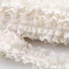5cm Wide Lace Pleated Ruffles Ruffled Double Layers Embroidered Ruffle Trim 1 Yard DIY Ruffled Lace Trims