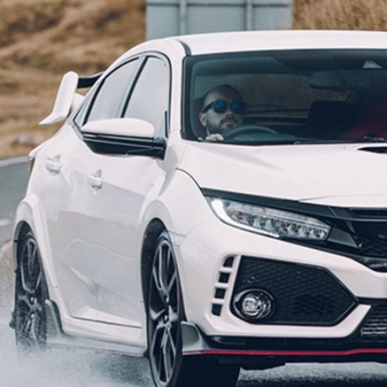 For Honda Civic 10th 2016- White Car Right Side Rearview Mirror Cap Cover .