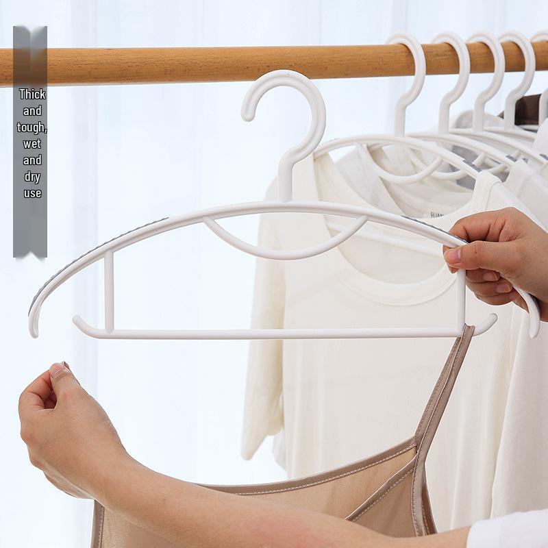Non-Slip Wide Shoulder Plastic Clothes Hanger - Traceless, No Deformation, Ideal for Coat Drying