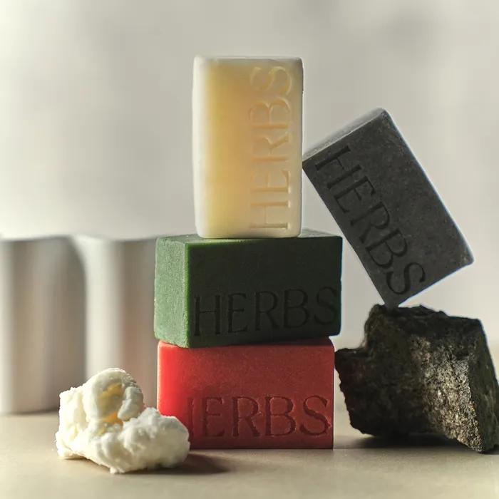 1+1 Pore & Exfoliation Natural Face Cleansing Soap Gray Bar (Mildly Acidic, Non-Irritating) Beauty Bar 200g