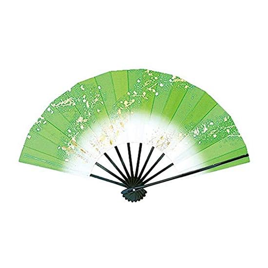 Dancing Fan "Ai" 1200-1529, Flowing Water, Gradation, 9.5 sun (approx. 28.8 cm), Black Lacquered Rib