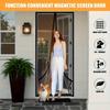 1-piece Magnetic Suction Screen Door Curtain - Insect Proof Mesh Belt Self Sealing Technology, Easy To Install Without Tools, Suitable for All Seasons