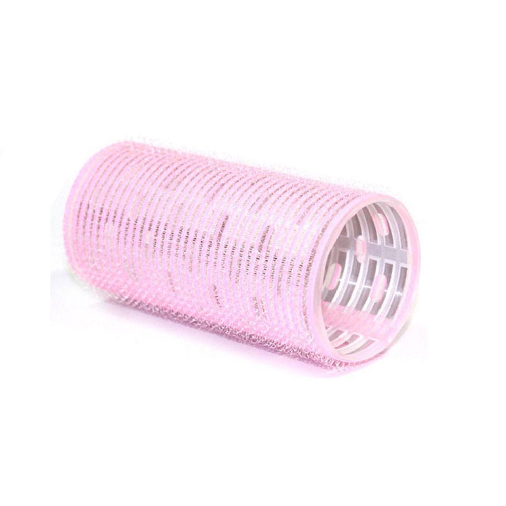 Pink Heatless Hair Curlers Self-adhesive Curling Roller Air Bangs Curling Rollers