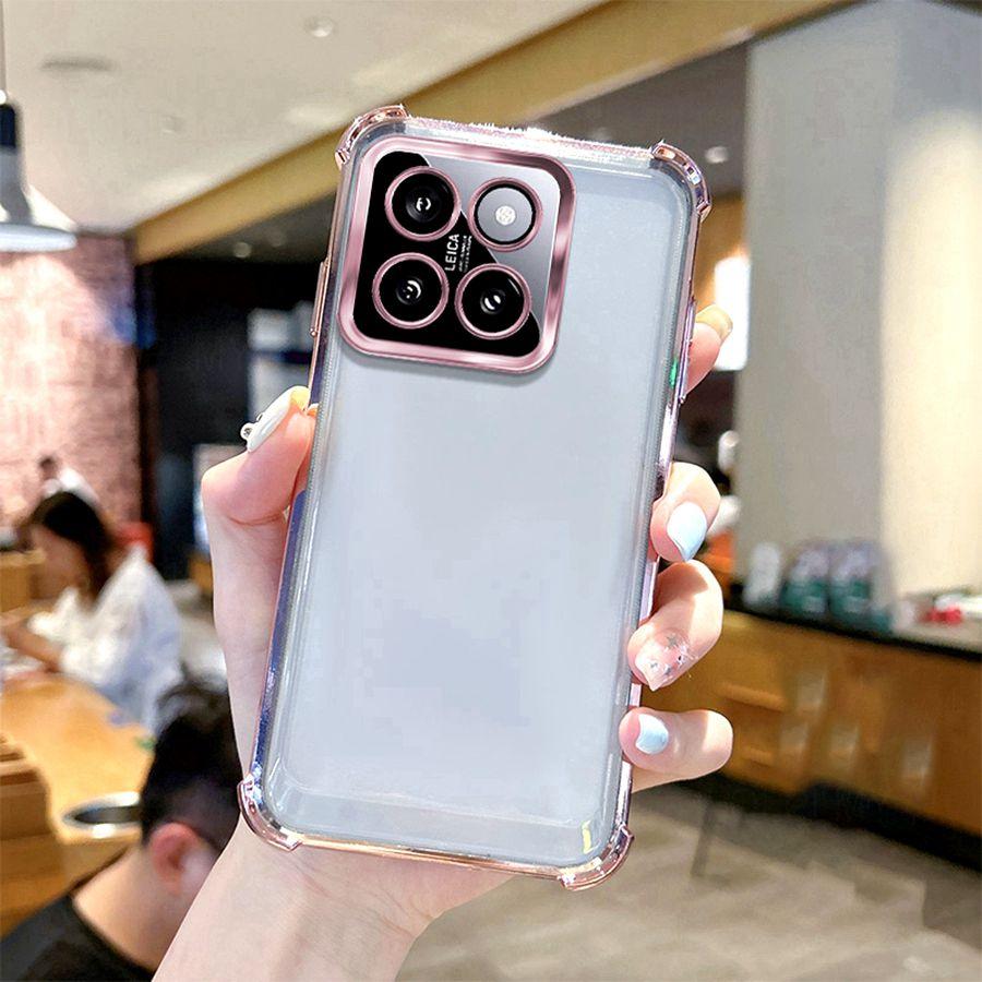 Airbag Shookproof Lens Case For Xiaomi Redmi Note 10 5G 11 12 13 14 Pro 13C 14C 15C 15 Poco F8 X8 M8 C85 X7 F7 17 13T 14T 15T Plating Silicone Cover
