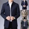 Spring and Fall Jacket Lapel Thin Business Casual Jacket Men's Clothing Plus Size
