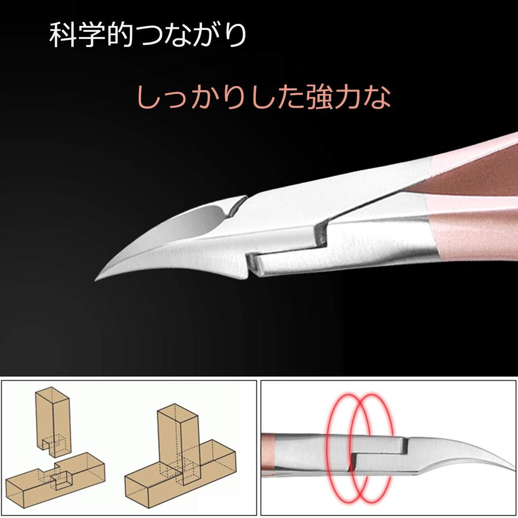 nail clippers for and ingrowing made of stainless steel with a metal storage box Nipper-style thick, ingrown, hard, nails, medical-grade