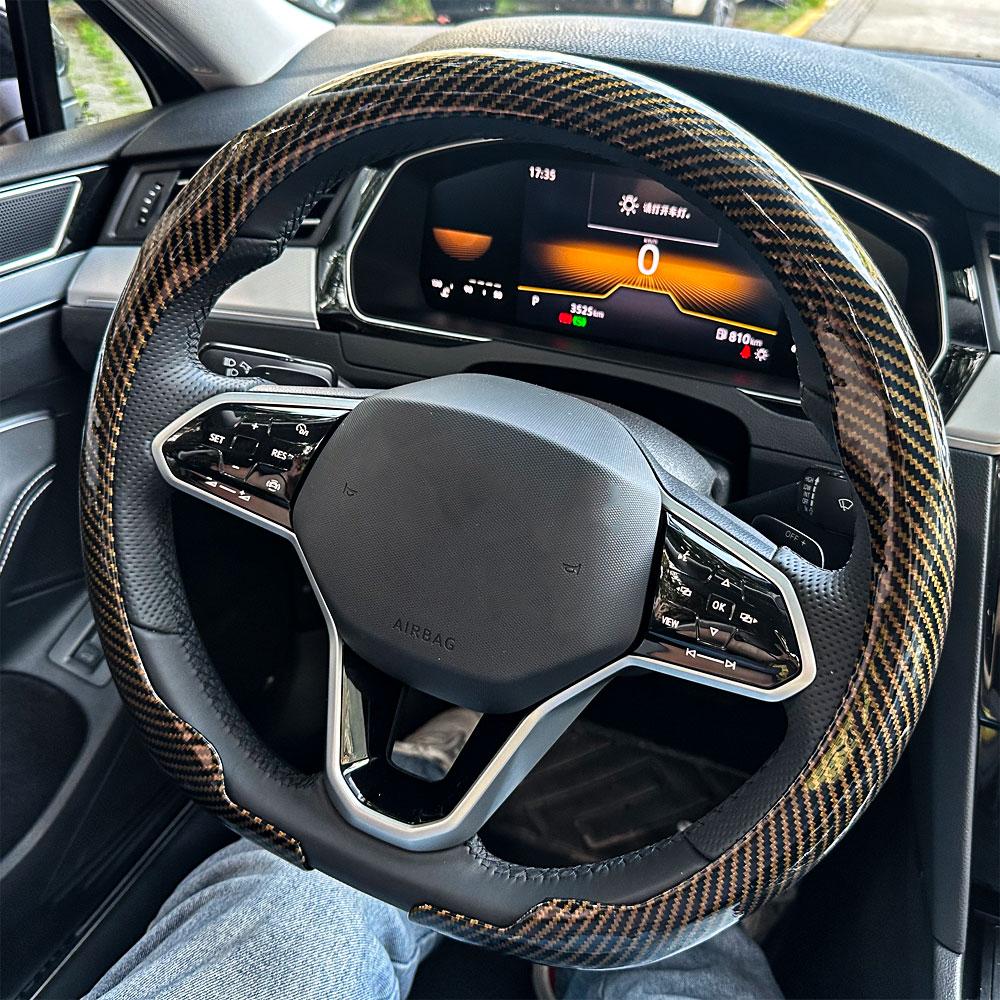 For Suzuki Steering Wheel Cover Carbon Fiber For Swift Vitara S-Cross Dzire Baleno Ertiga Alto Jimny Carry Car Accessories