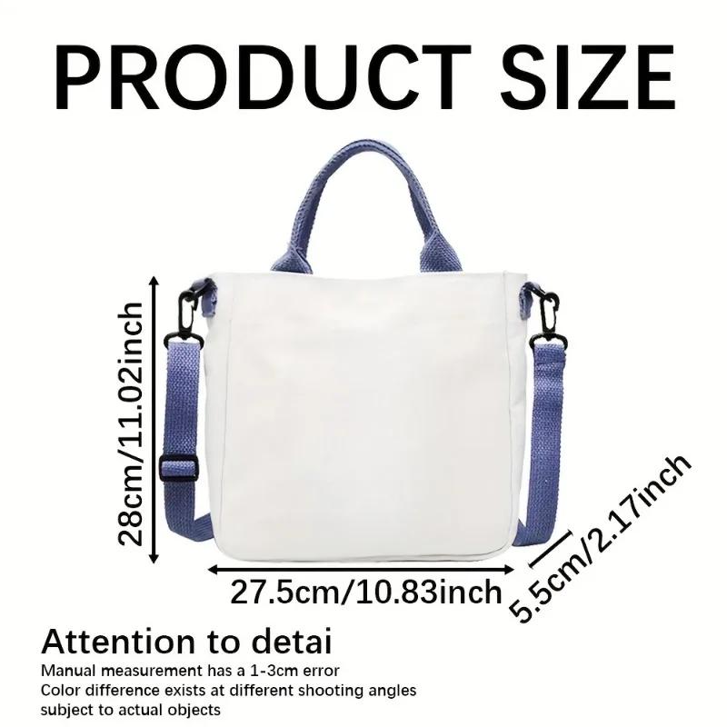 One Piece Canvas Bags Luffy Cartoon Anime Figures Print Shoulder Bag Outdoor Large Capacity Trendy Crossbody Handbag Gifts Poseable Articulated Scale