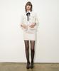 UNTAGE Boucle Tweed Mini Skirt (White)_Uws-Fs04