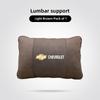 Car Logo Neck Pillow & Lumbar Support Set Breathable Headrest Cushion For Chevrolet Cruze Malibu Colorado Equinox Spark Keychain