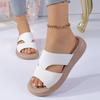 Retro Fashion Platform Bag Heel Sandals Women's Summer Wear 2025 New High-end Light Luxury Leopard Print Two Wear Beach Shoes