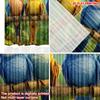 2D Flat Printing 2pcs Curtain Curtains Four Colorful Singing Parrots Digital Printed Polyester Drapes Birthday Party Perfect for