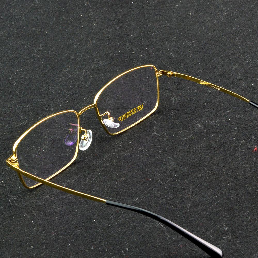 Stylish Semi-Rimless Optical Glasses Elegant Gold Frame with Anti-Reflective Coating, Ideal for Reading, +0.75 to +4 Power