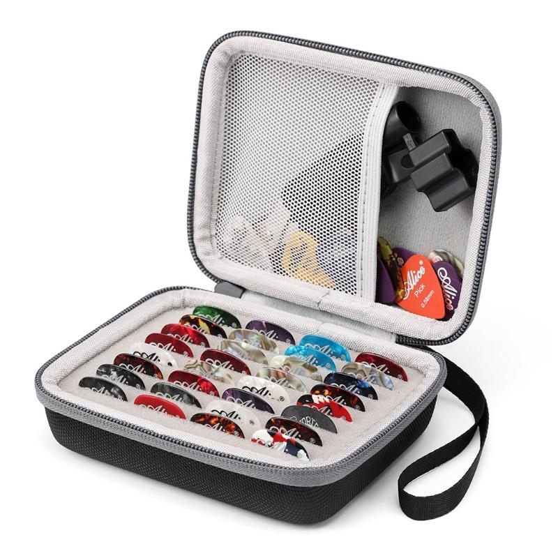 Gitarrenplektrum für Etui, Organizer Gitarrenplektrumhalter für alle Gitarrengrößen, Schützende Aufbewahrung für Etui, Gitarrenspieler Zubehör