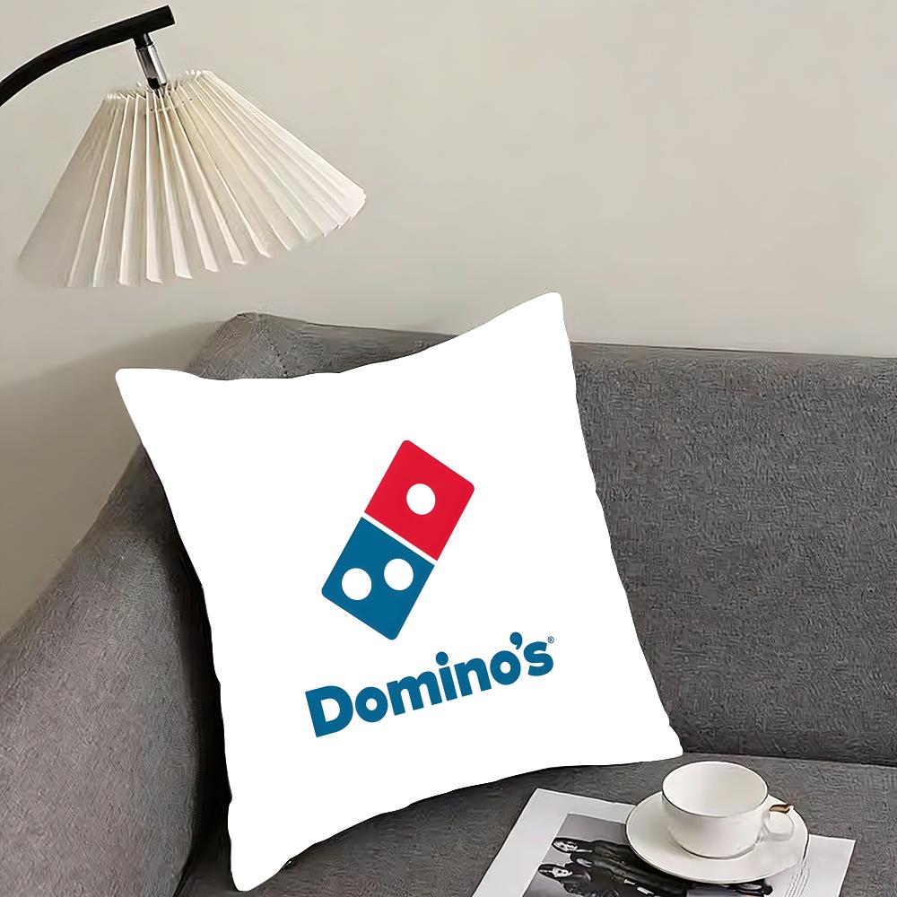 D-Domino'S Pizza Brand Cushion Cover Pillowcase Ultra Soft Skin Friendly Fabric Cloud Like Comfort & Concealed Zipper