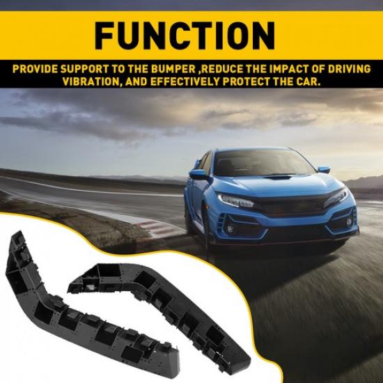 Front Bumper Bracket 2pc Hold Mount for 2016 2018 2017  Honda Civic Sedan
