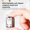 Nail Clippers Keychain Stainless Steel Mini Nail Trimmer Travel Fingernail Toenail Cutter with Key Ring Portable Grooming Tool