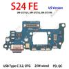 USB Board Dock Charger Connector Charging Port Flex Cable For Samsung Galaxy S24 Plus Ultra FE S921B S921E S921N S921U S721B